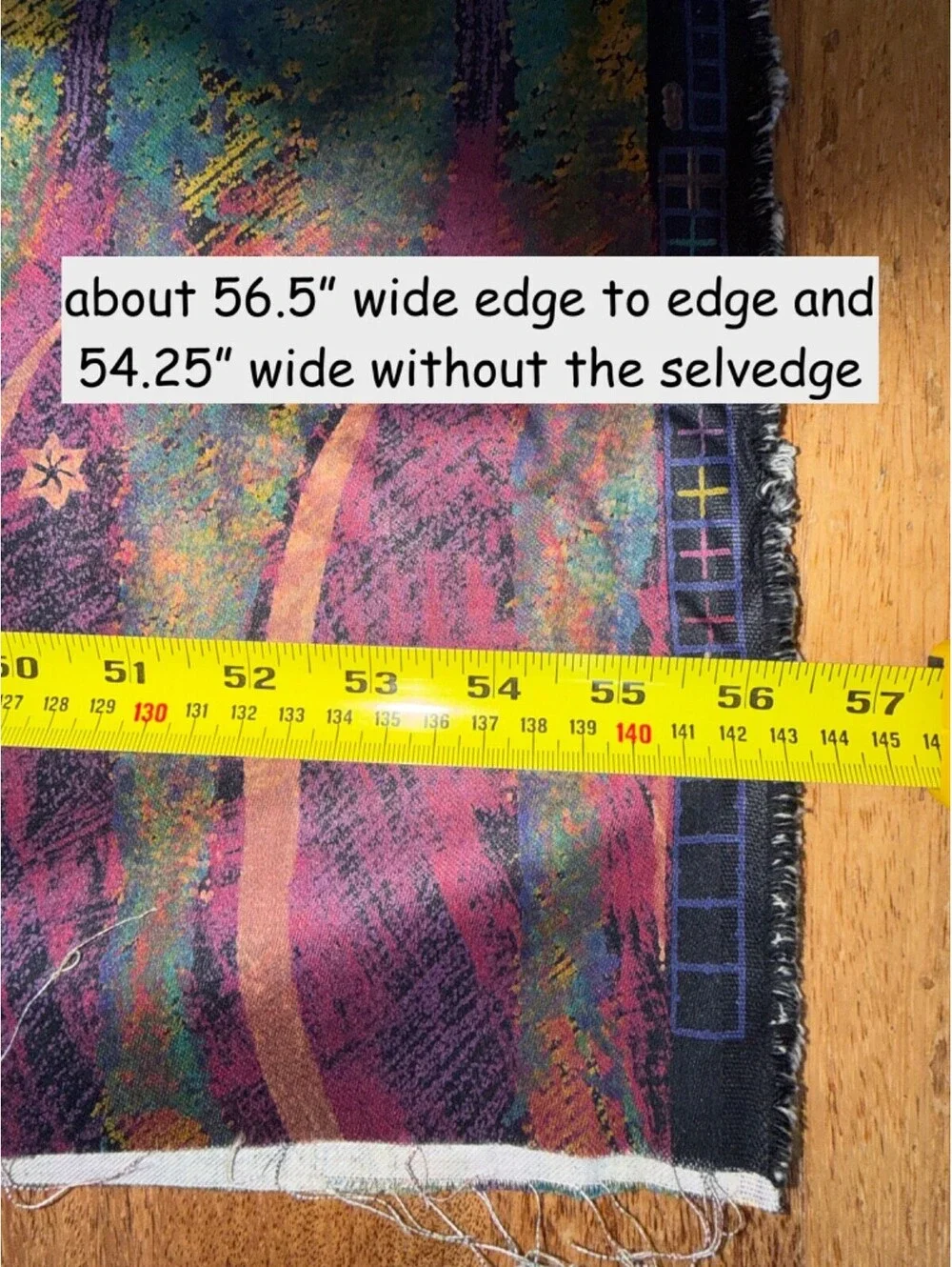 80s Regency Abstract Mod Decorator Fabric Cotton 5th Ave Designs 4.36 y x 54